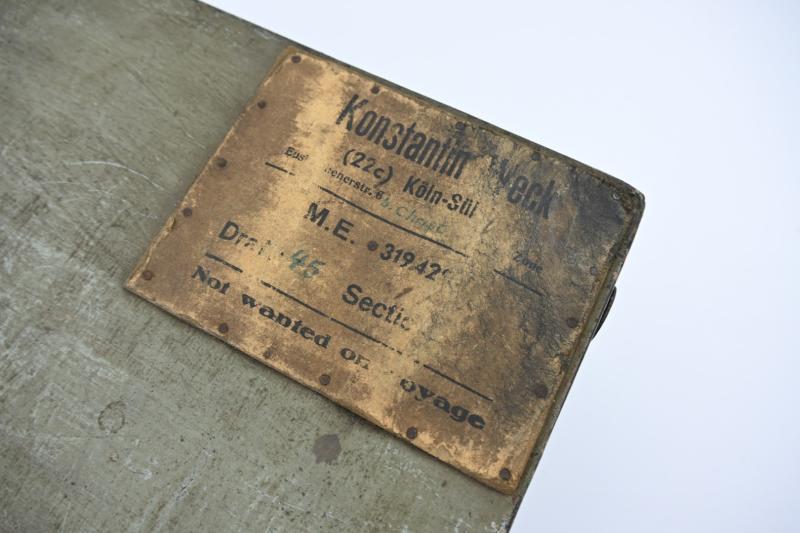 German WW2 POW Suitcase 'Konstantin Weck'