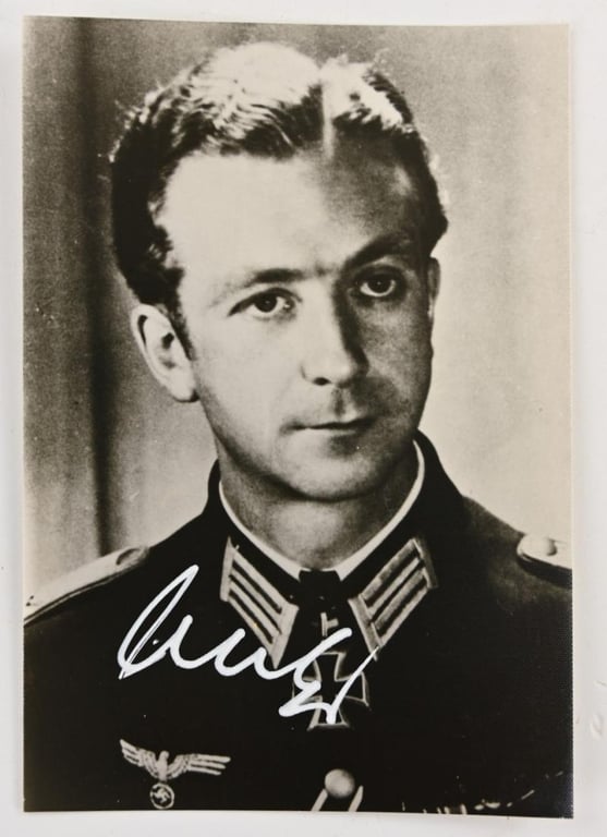 Signature of Wehrmacht Heer KC Recipient 'Wolfram Kertz'