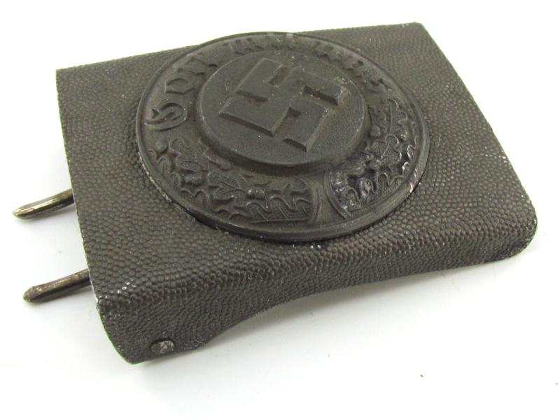 Wehrmacht Aluminum EM/NCO Police Buckle with Belt