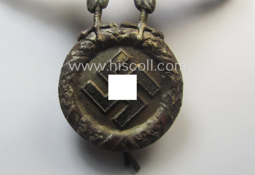 Attractive - and early-period! - metal-based eagle-device as was specifically intended for usage onto the various N.S.K.K.-related 'Motorrad Sturzhelmen' (ie. motorcycle helmets)