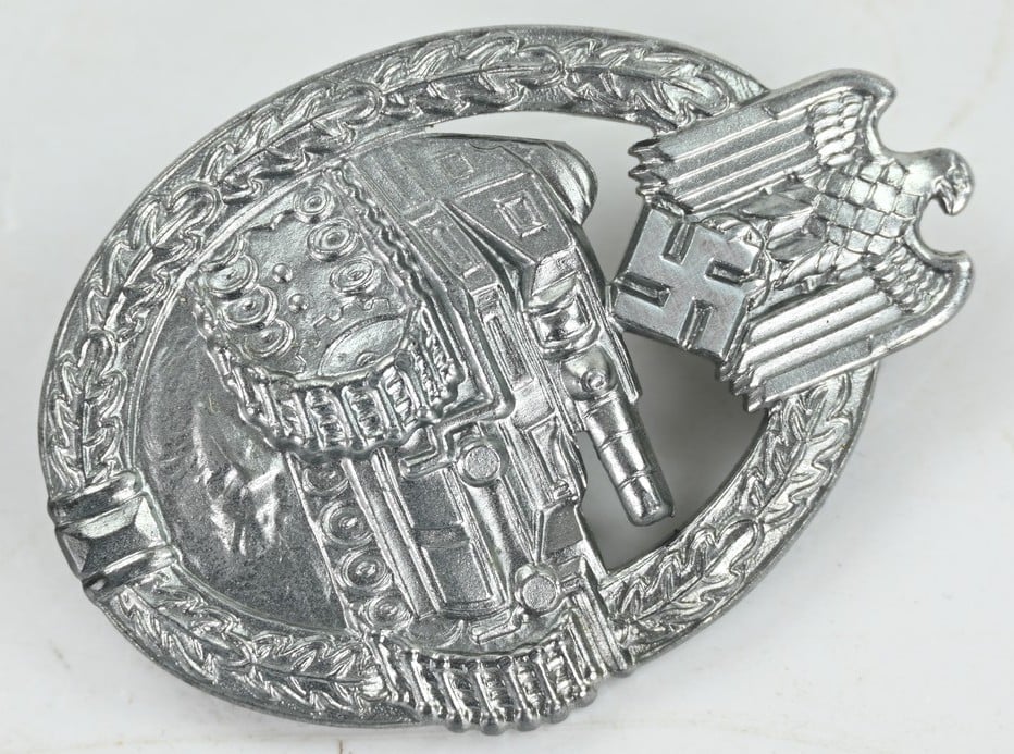 German WH Panzer Assault Badge in Silver