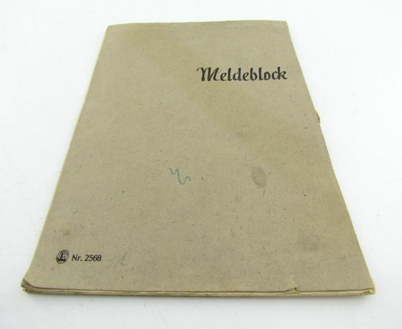 German mapcase notebook ( Melde-Block )