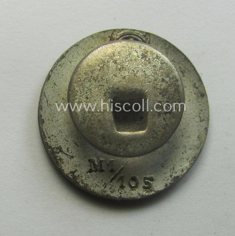 'N.S.D.A.P.'-membership-pin- ie. party-badge (or: 'Parteiabzeichen') showing the makers'-designation: 'RzM' and/or: 'M1/105'