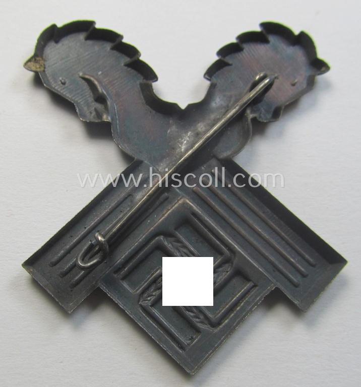 RAD (ie. 'Reichsarbeitsdienst') so-called: 'Traditions-Mützenabzeichen' as was specifically intended for a member who served within the: 'Arbeitsgau XVIII' (= Niedersachsen-Ost)