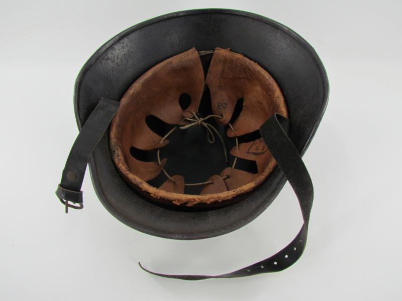 M35 Double Decal Polizei ‘beaded’ Luftschutz Helmet EF66