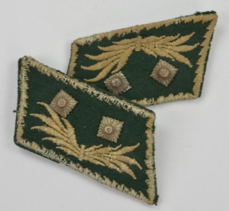 German WW2 Customs Secretary Collar Tab Set