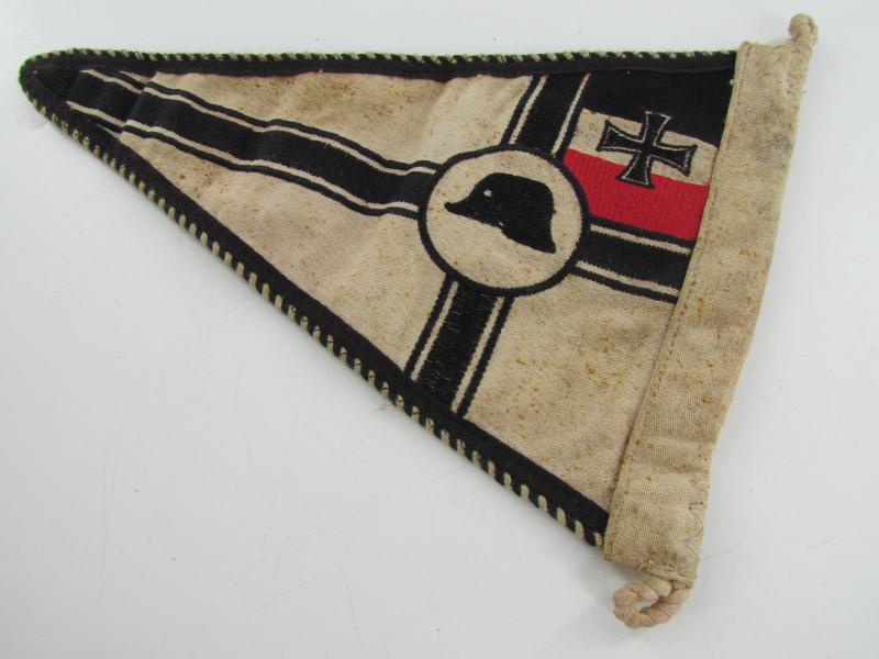Steel Helmet/Association Car Pennant....Very Rare