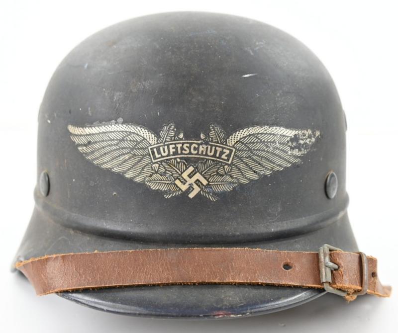 German M35 Luftschutz Beaded Helmet