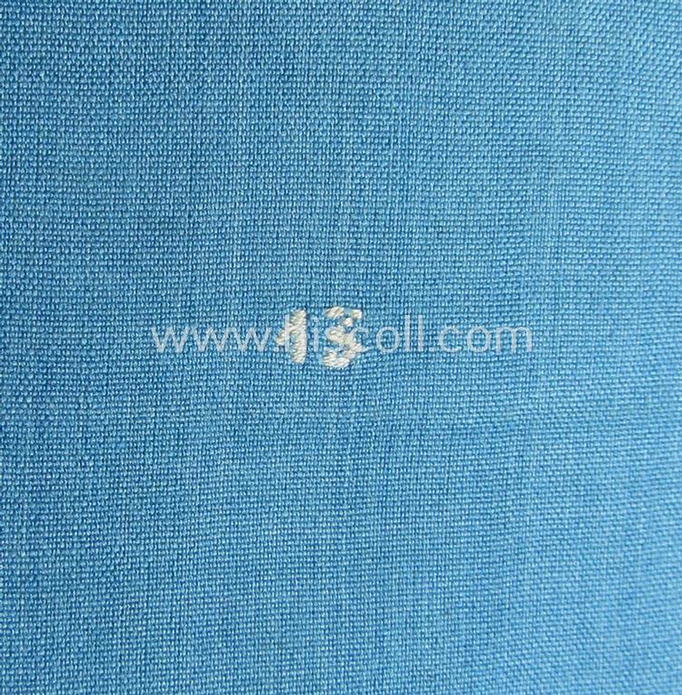 Attractive, linnen-based- and/or light-blue-coloured armband (ie. 'Armbinde') depicting an interwoven capital 'M'-character as was presumably intended for staff-members of the German RLB (ie. 'Reichsluftschutz-Bund')