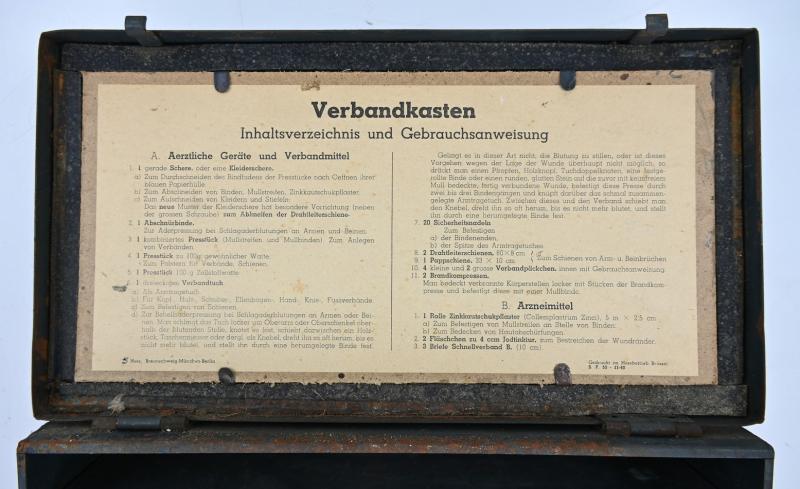 Belgian made German WH 'Verbandkasten' Medic Box