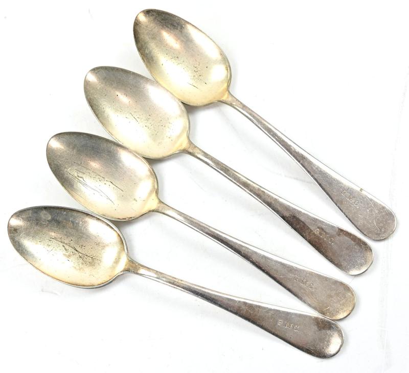 US WW1 Army Officer Q.M.C. Mess Spoon Set