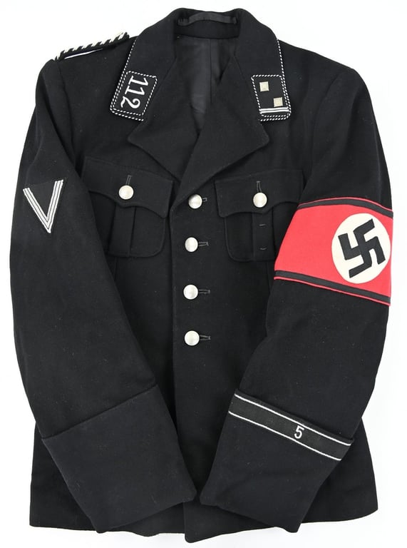 German Allgemeine-SS Black Tunic SS-FußStandarte 'Litzmannstadt'
