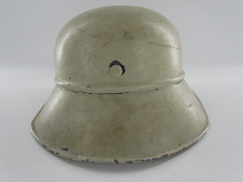 Original Steel Air Raid Gladiator Helmet Used by THW