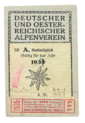 German/Austrian Mountain Association Member Pass