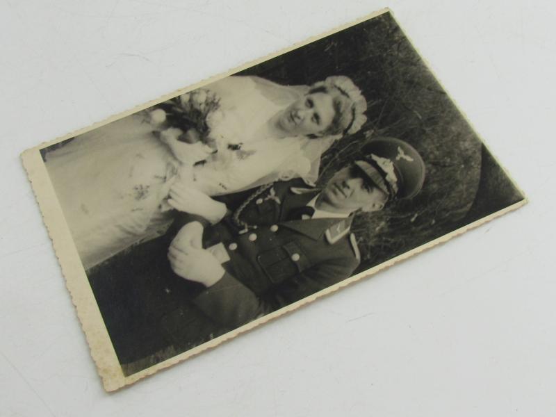 Portrait Photo of a Luftwaffe Soldier and his Wife
