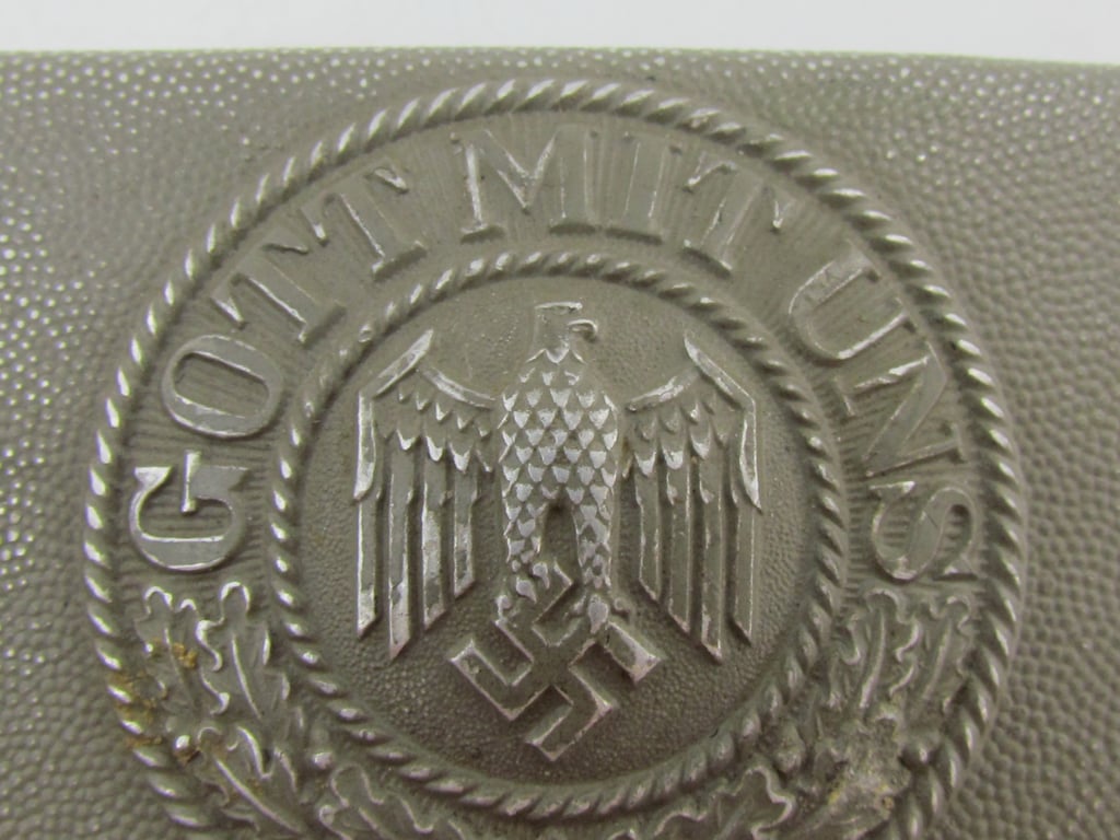 Wehrmacht (Heer) EM/NCO Aluminum Belt Buckle – Gebrüder Gloerfeld 1938