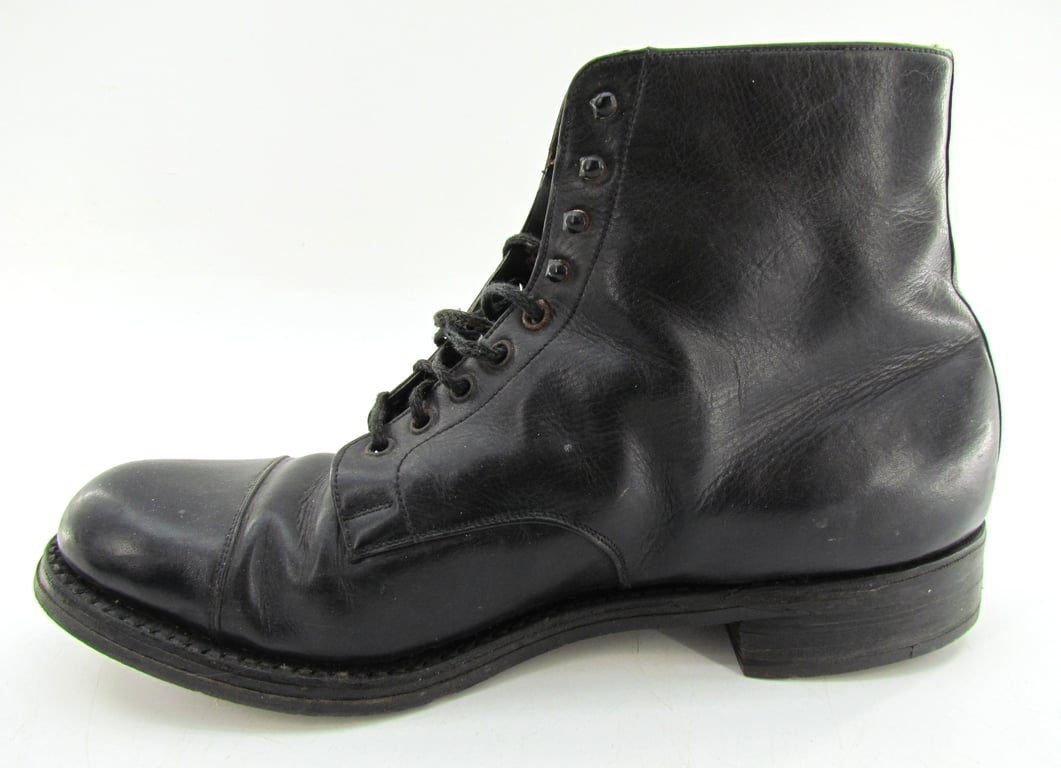 German Officer's Private Purchase Dress Ankle Boots – 1930s/1940s Style