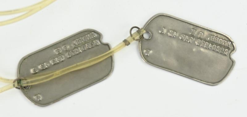 US WW2 Dog-tag Set 'C.W. Knorr''