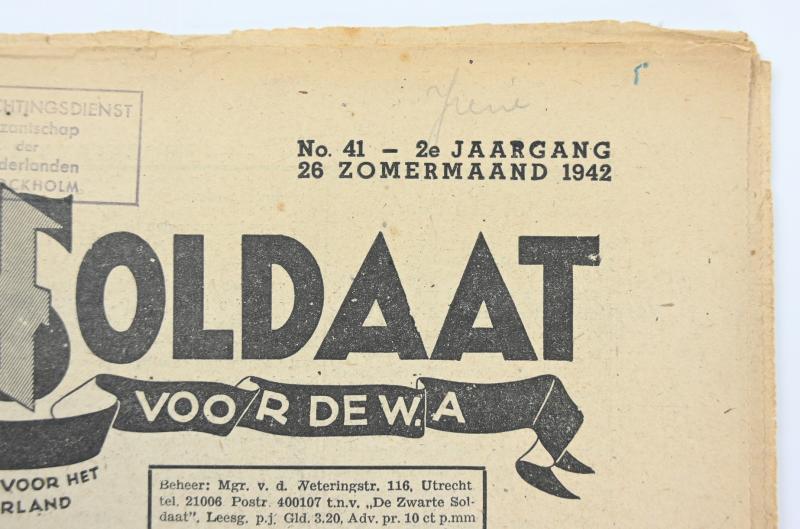 Dutch / Waffen-SS 'Zwarte Soldaat' Newspaper