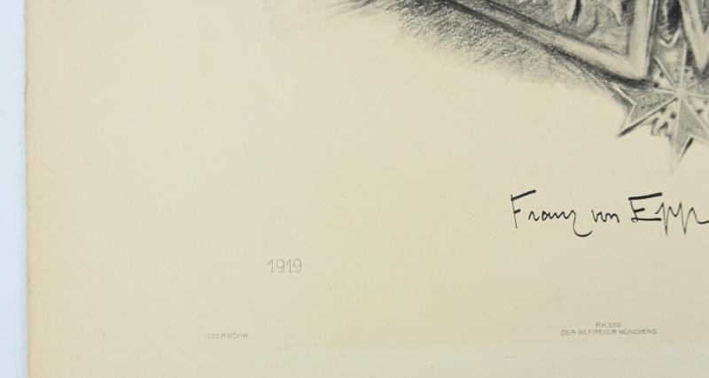German Third Reich Litho 'Franz Ritter von Epp' by K.J.Böhringer