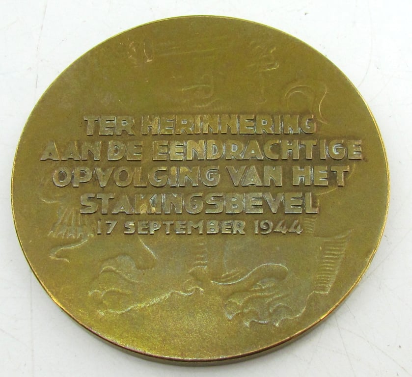 Dutch Resistance Medal Railway Strike 1944