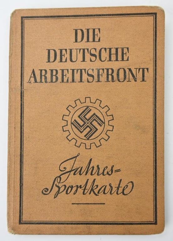 German Third Reich Paper Document set 'Stettin'
