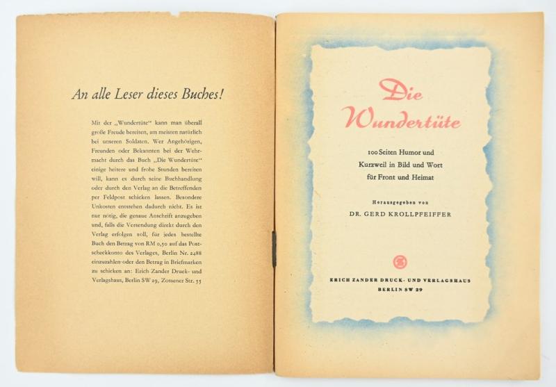 German Third Reich Pocket Book 'Die Wundertute'