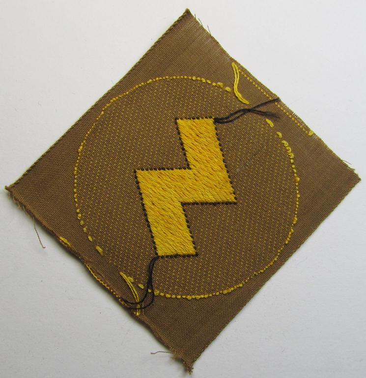 Attractive, DJ (ie. 'Deutsches Jungvolk') arm-badge as was specifically intended for usage by a member who served within the: 'Oberbann 2' (being a 'virtually mint- ie. unissued' example that is void of an 'RzM'-etiket)