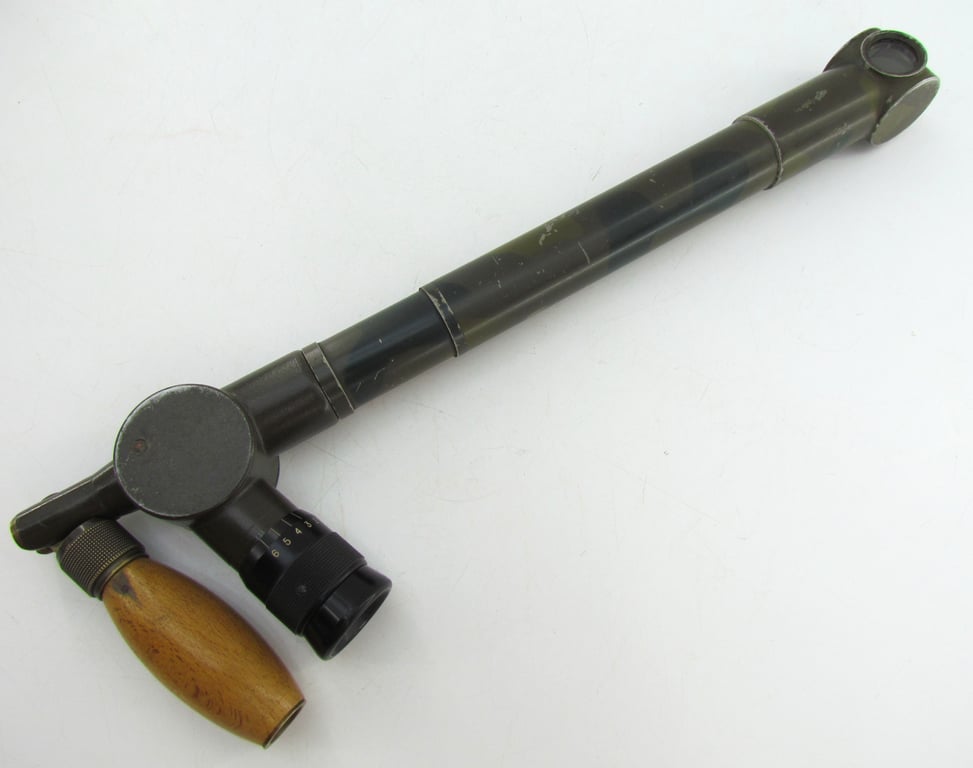 Rare original French Camouflaged Trench Periscope with Leather Carrying Case