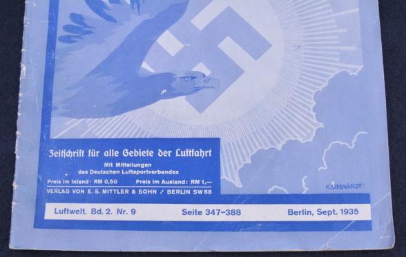 German LW Magazine 'Deutsche Luftwacht'  September 1935