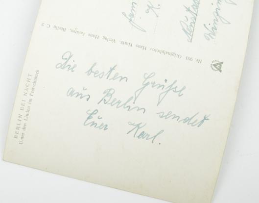 German Postcard 'Berlin bei Nacht'