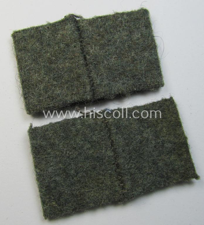 Fully matching pair of WH (Heeres) 'Nachschub'- (ie. transport-) related, so-called: regimental shoulderstrap-'slip-ons' (ie. 'Schulterstück-Überschuben') as was intended for usage by a: 'Soldat des Nachschub-Abteilungs XII'