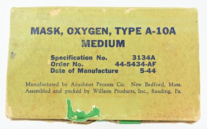 USAAF WW2 A-10A Oxygen Mask Box