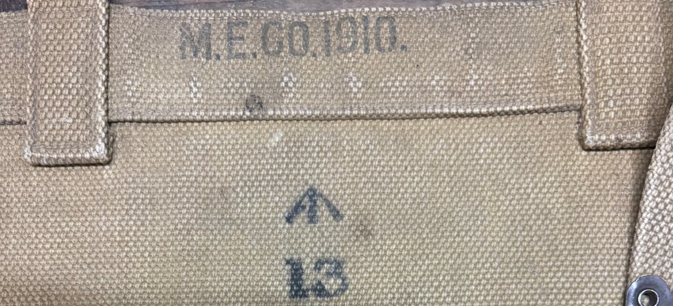 1908 Pattern Web Equipment Second Issue Pack Dated 1910