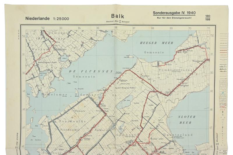 German Roadmap 'Balk' Holland 1940