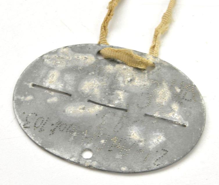 German WH Dog-Tag Handmarked