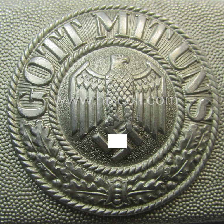 WH (Heeres) 'standard'-pattern, aluminium-based (dress- ie. 'Ausgeh'-pattern) belt-buckle