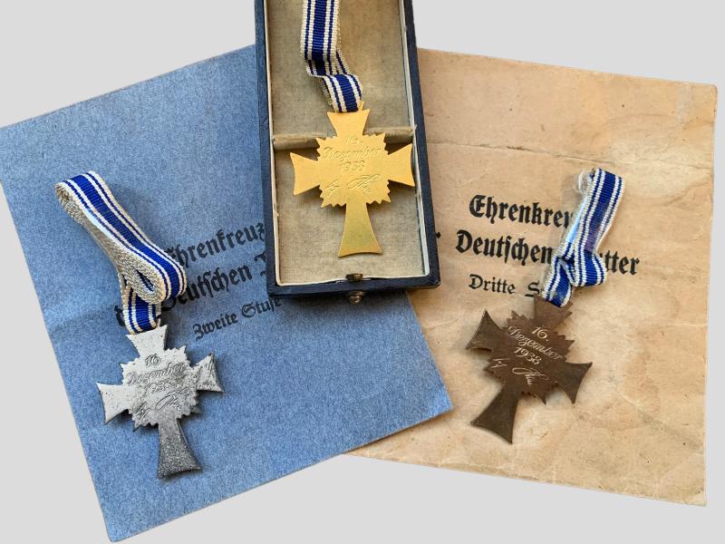 German WWII Mother Cross Set