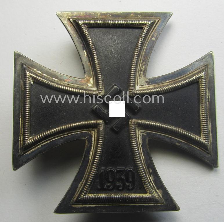 'Eisernes Kreuz 1. Klasse' (ie. Iron Cross 1st class) being an (I deem) early-war-period-produced (albeit non-maker-marked) example that comes complete in its specific (luxuriously-styled!) etui as issued and/or recently found