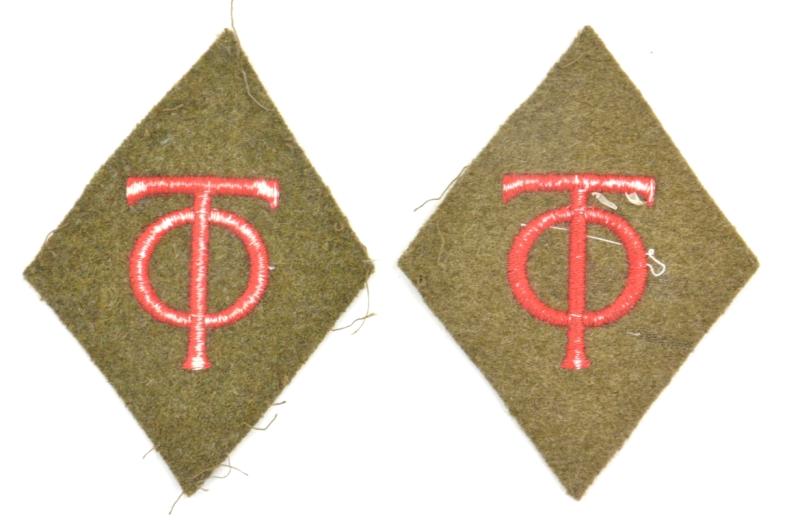 German Organisation Todt Rank Collar tabs