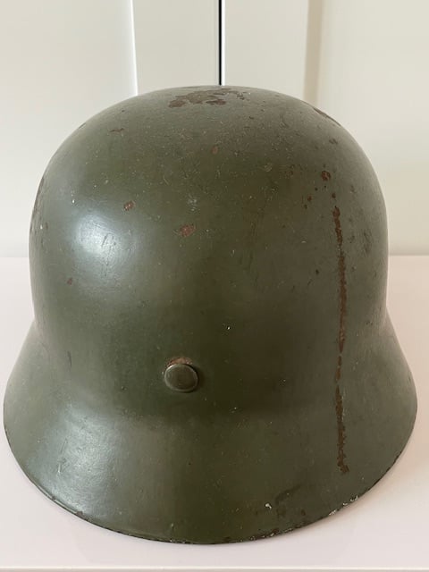 WWII GERMAN M35 DOUBLE DECAL COMBAT STEEL HELMET