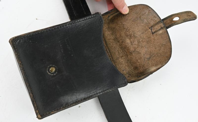 German Third Reich State Police belt & Beltbuckle with mapcase