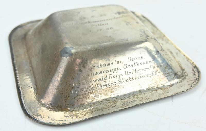 German KM/LW Silver Plate 'Festungskommandatur Pillau'