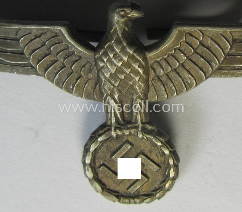 Attractive - and very early- ie. 'Reichswehr'-period! - WH 'Buntmetall'-based, EM- (ie. NCO- or officers') type visor-cap-eagle that comes in a minimally used- ie. once cap-attached, condition