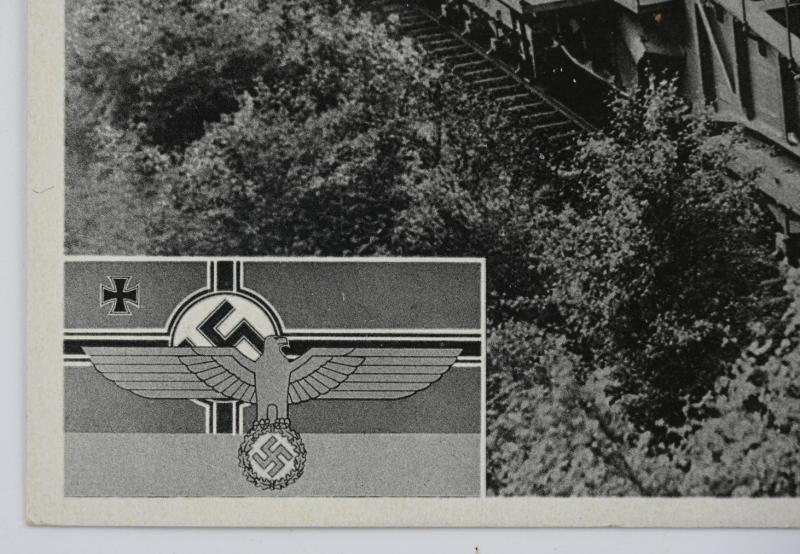German WH Postcard 'Railway Artillery'