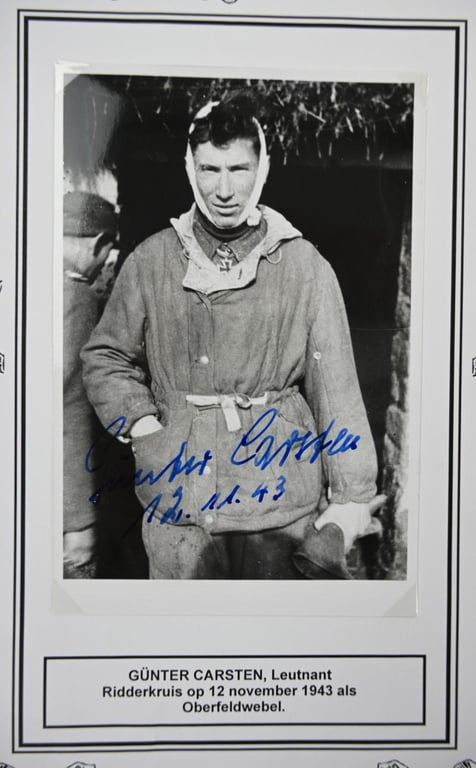 Signature of Wehrmacht (Heer) KC Recipient 'Günter Chrzonsz'