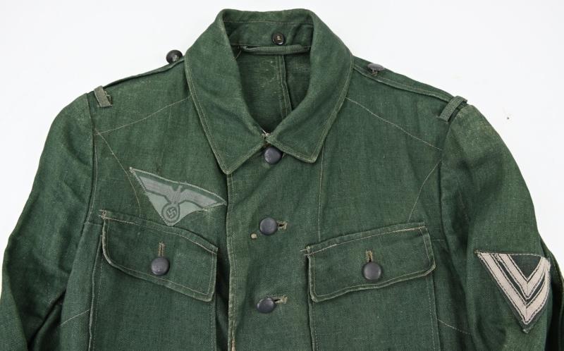 German WH M43 HBT Combat Tunic