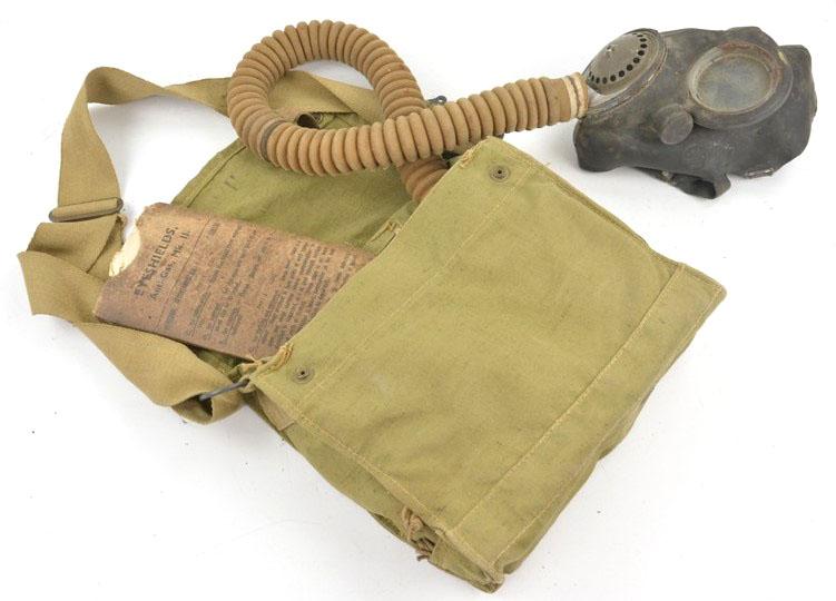 British WW2 Artillery/Navy Gasmask Set