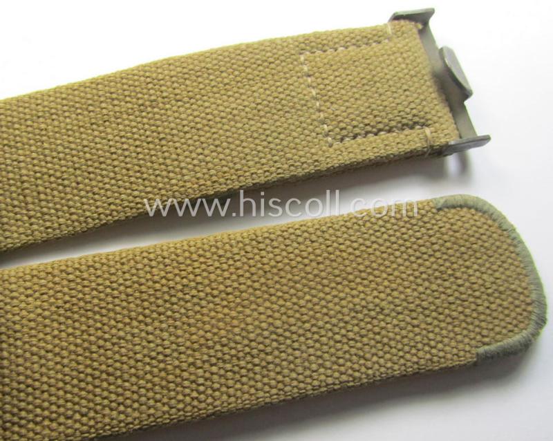 WH (Heeres ie. LW etc.) 'tropical-issue'- belt (ie. 'Koppelriemen') being a 103 cms.-sized example