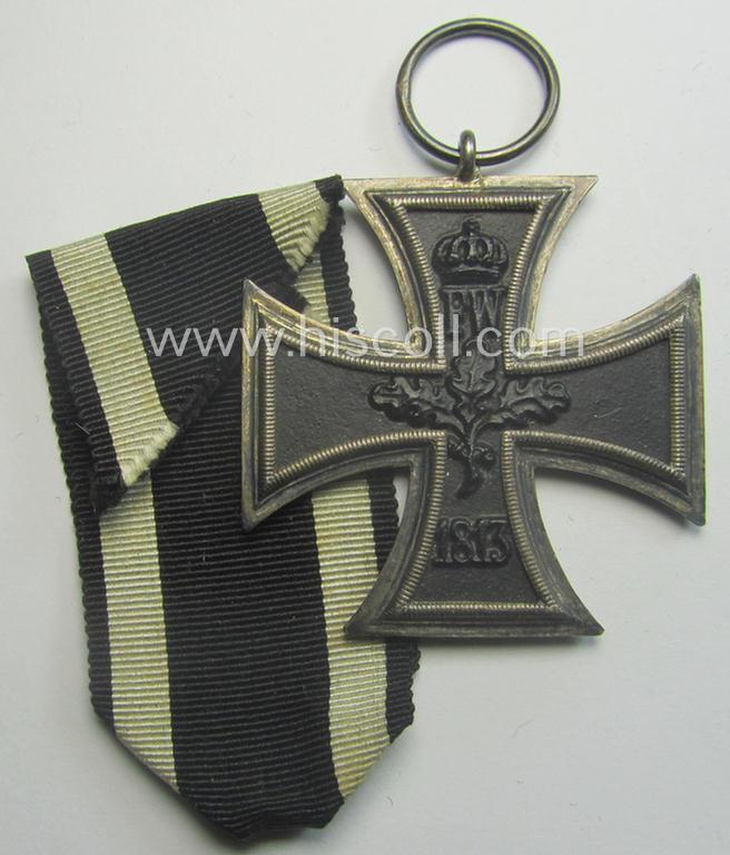 WWI-period: 'Eisernes Kreuz II. Klasse' (being a fully untouched and maker- (ie. 'W&S'-) marked example that comes with its period ribbon ie. 'Bandabschnitt')